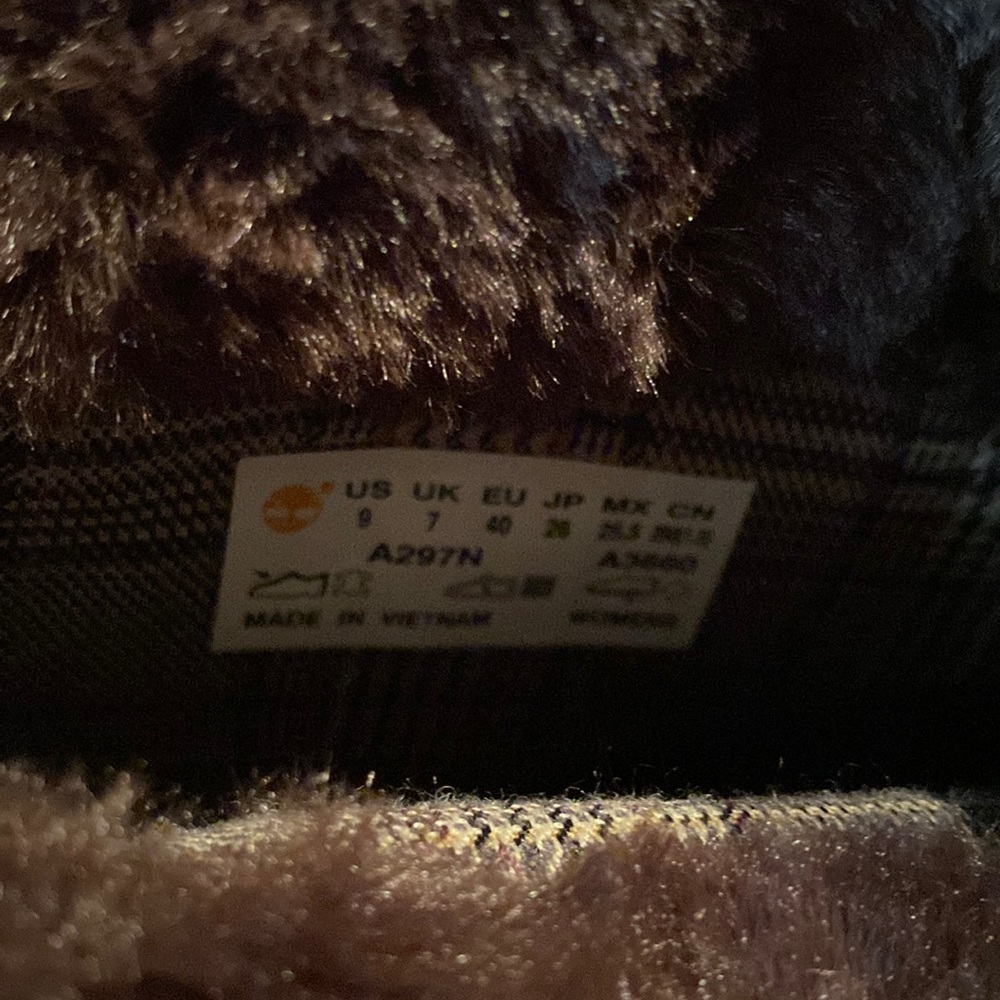 Timberland Purple Suede FauxFur Lined Midcalf Boots NeverUsed - Picture 9 of 12